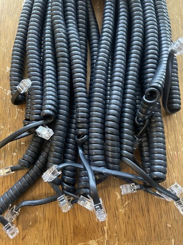 Qty phone handset cords - phone, 12'